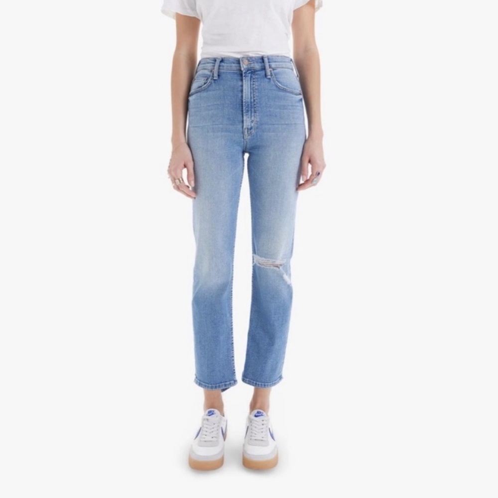 MOTHER High Waisted Ankle Rider Jeans